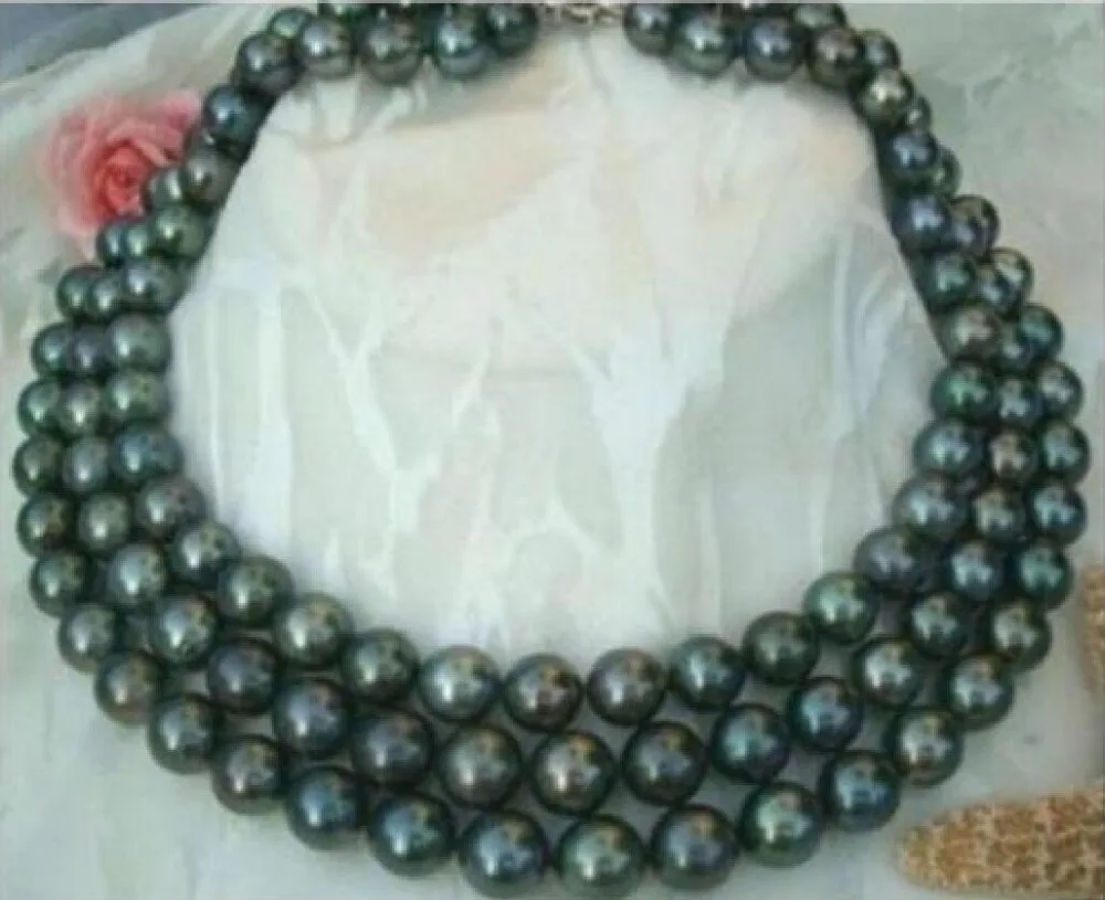 Free Shipping >>>3 ROW SOUTH SEA AAA 9-10MM BLACK NATURAL PEARL NECKLACE 18" 14K YELLOW GOLD CLA
Free Shipping >>>3 ROW SOUTH SEA AAA 9-10MM BLACK NATURAL PEARL NECKLACE 18" 14K YELLOW GOLD CLA