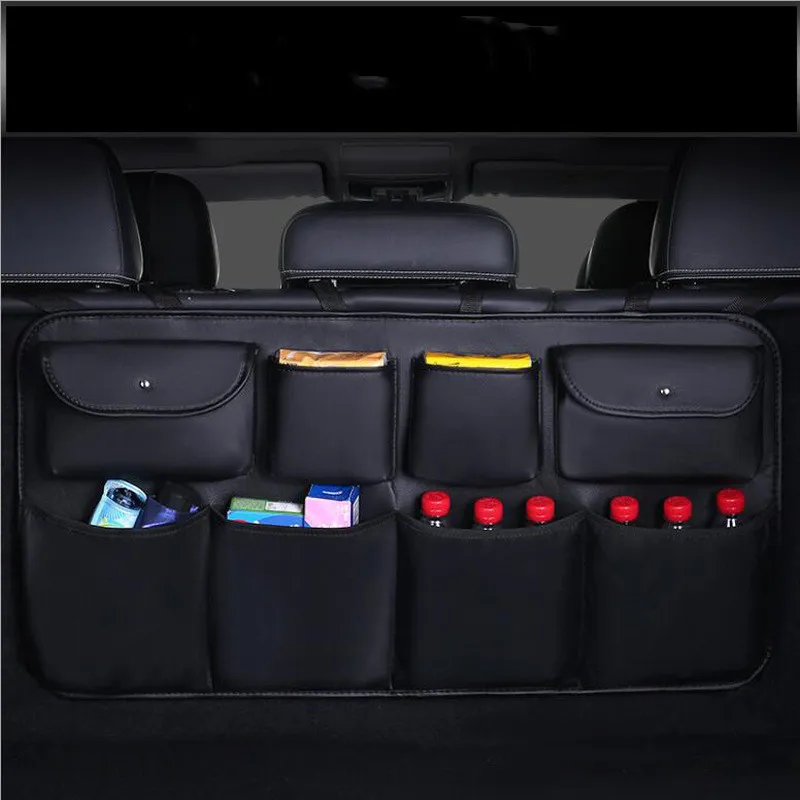 High quality leather Car Rear Seat Back Storage Bag Multi Pocket Car Trunk Organizer Auto Stowing Tidying Interior Accessories
High quality leather Car Rear Seat Back Storage Bag Multi Pocket Car Trunk Organizer Auto Stowing Tidying Interior Accessories
