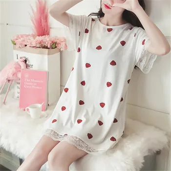 2018 Sexy new tops ladies nightgown summer spring women sleepwear fashion female Sweet Girl Lounge Cute Nightdress AD583
2018 Sexy new tops ladies nightgown summer spring women sleepwear fashion female Sweet Girl Lounge Cute Nightdress AD583