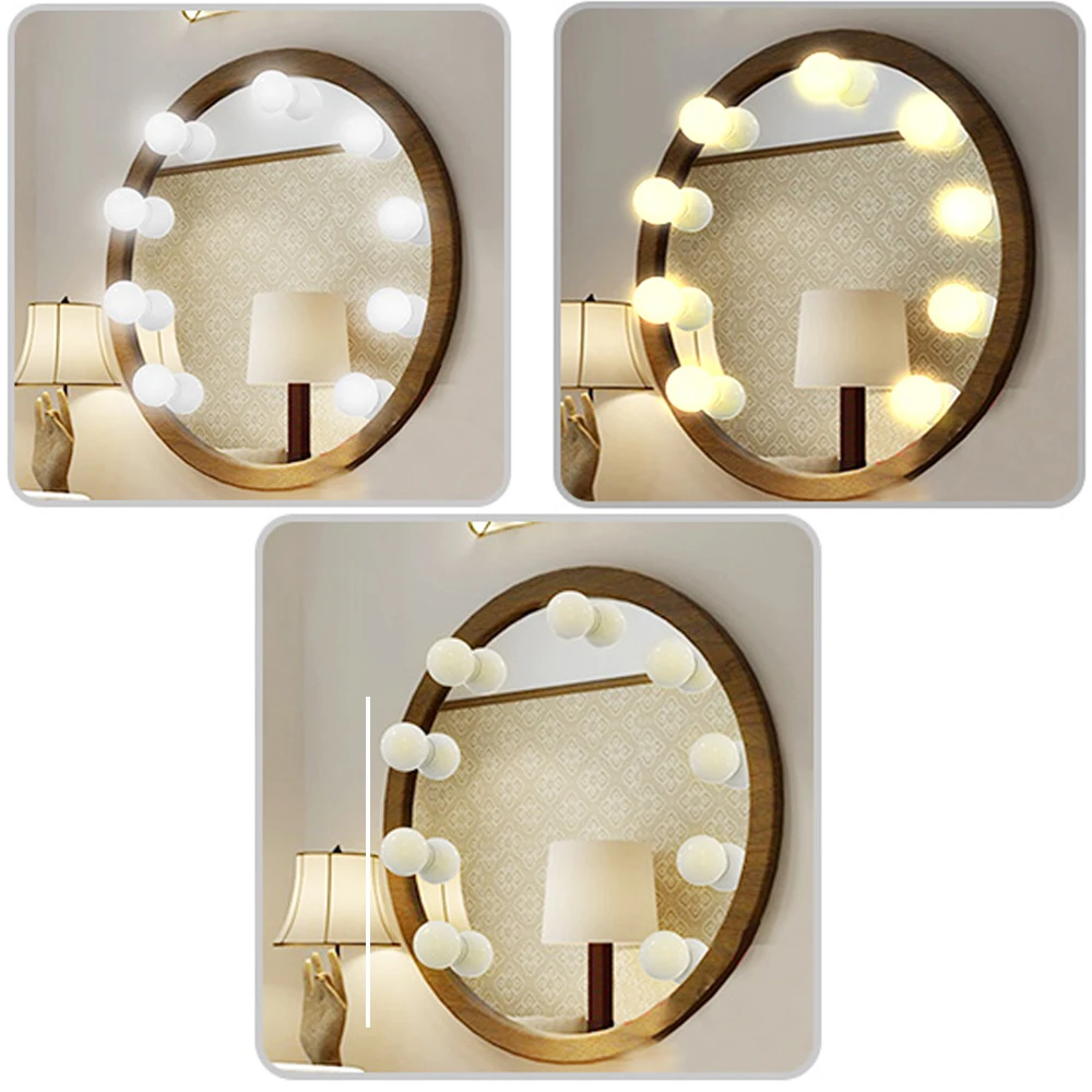 Makeup Mirror Adjustable luminosity light 30 Kind of Brightness LED Light Bulbs Kit USB Charging Port Makeup Vanity Mirror
Makeup Mirror Adjustable luminosity light 30 Kind of Brightness LED Light Bulbs Kit USB Charging Port Makeup Vanity Mirror