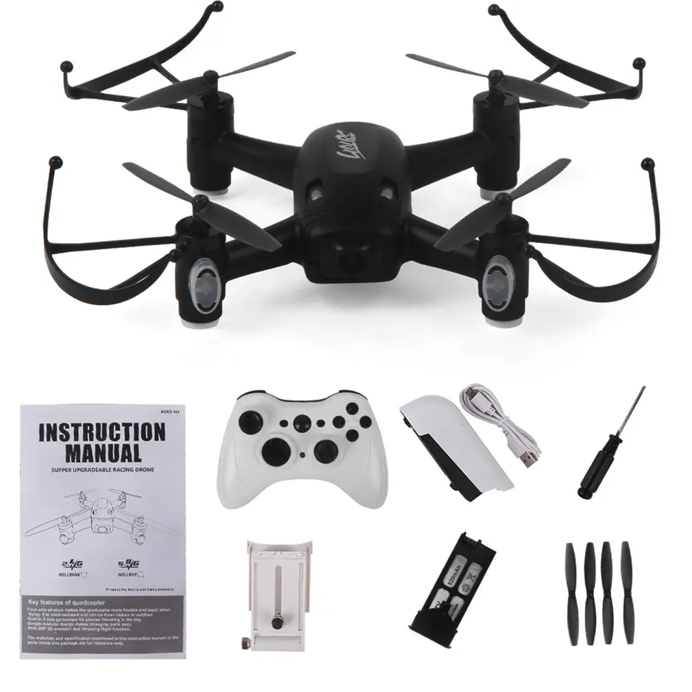 

HOT L8HW Mini Selfie RC Quadcopter Drone with Wifi FPV Drone 720P Camera Altitude Hold Headless Mode 360 Flips Two Batteries RTF