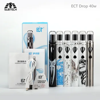 Original ECT drop 40w kit E Cigarette top filling airflow control 2200mah capacity 10w/20w/40w 3 colors control portable size
Original ECT drop 40w kit E Cigarette top filling airflow control 2200mah capacity 10w/20w/40w 3 colors control portable size