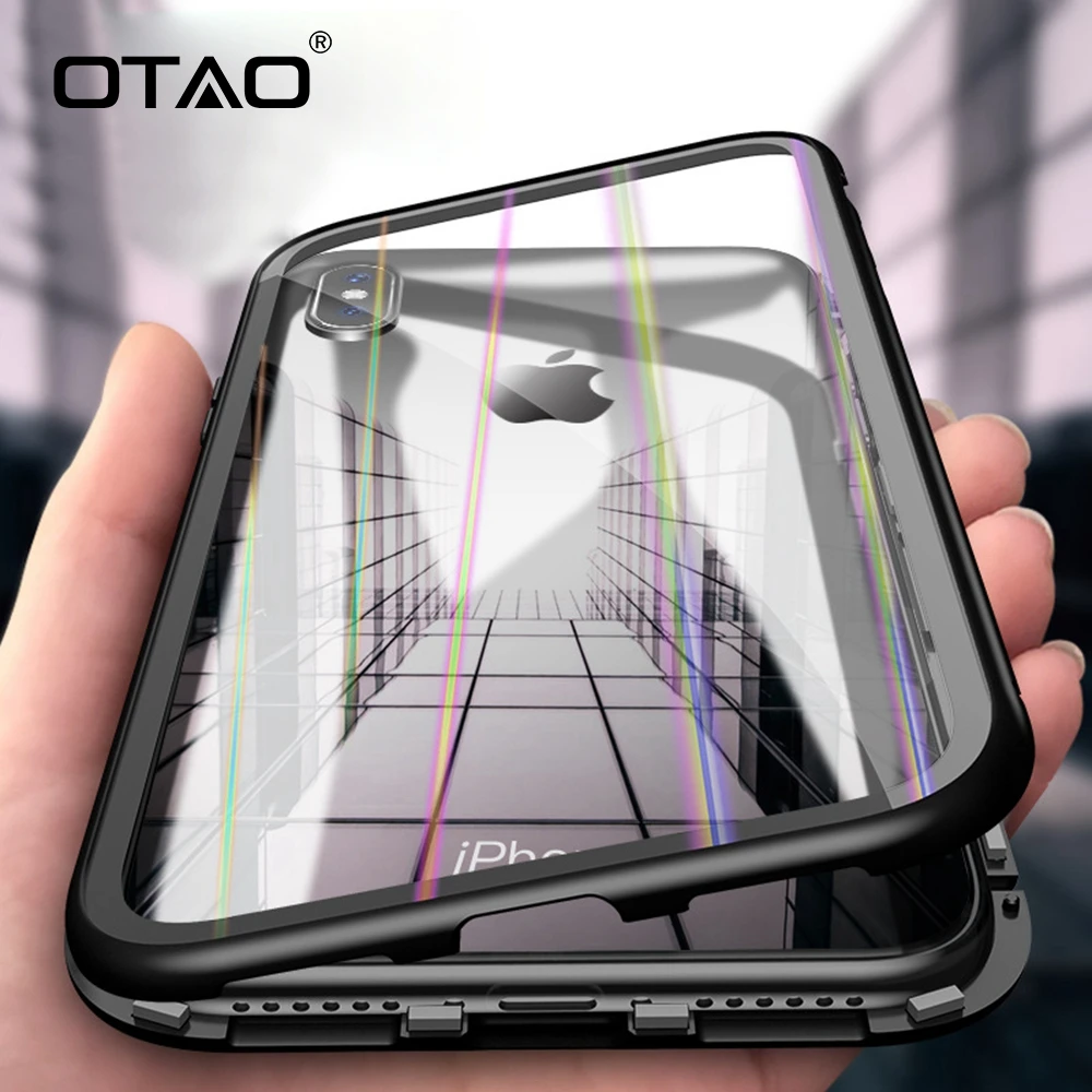 OTAO Aurora Magnetic Case For iPhone XS MAX XR X 8 Tempered Glass Back Magnet Cover For iPhone 8 7 6 6s Plus PC edge Case Coque
OTAO Aurora Magnetic Case For iPhone XS MAX XR X 8 Tempered Glass Back Magnet Cover For iPhone 8 7 6 6s Plus PC edge Case Coque