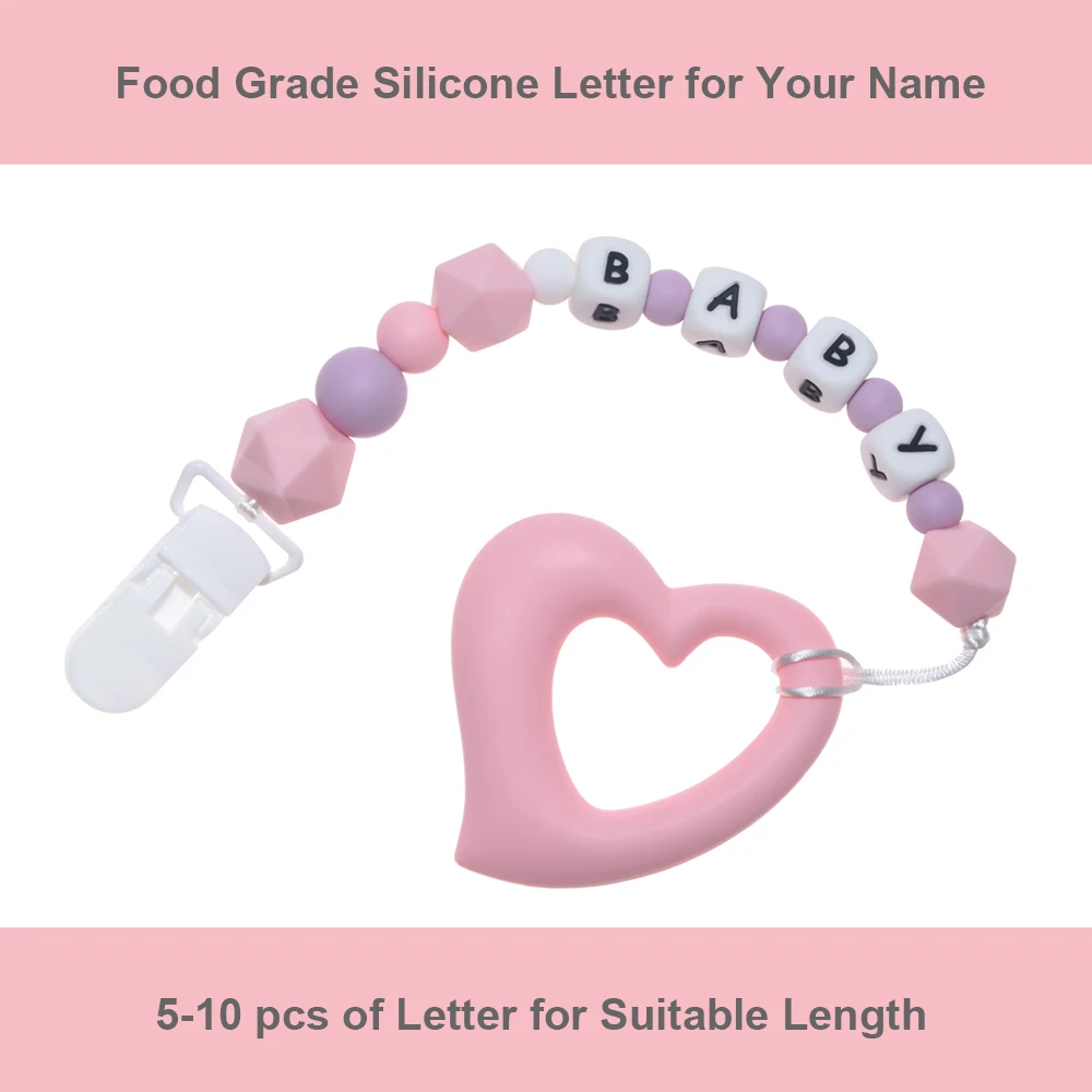 Happyfriends 1 pcs Personalize Name Baby Chewing Teething Pacifier Clip Chain Alphabet Letter Teether Baby Pacifier Holder
Happyfriends 1 pcs Personalize Name Baby Chewing Teething Pacifier Clip Chain Alphabet Letter Teether Baby Pacifier Holder