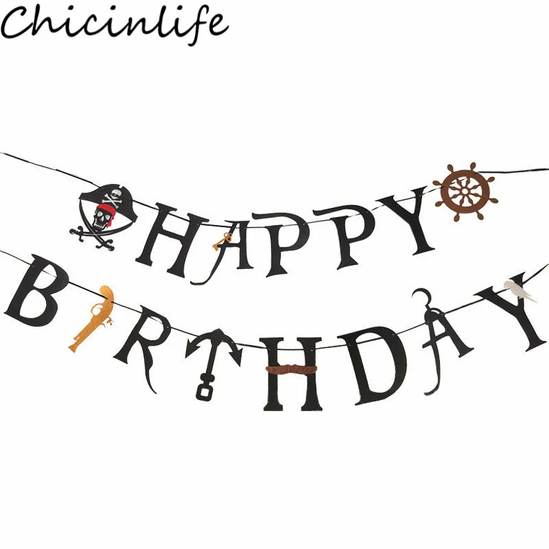 Chicinlife 1Set Pirate Happy Birthday Banner Baby Shower Kids Favors First Birthday Bunting Pirate Party Photo Prop Supplies
Chicinlife 1Set Pirate Happy Birthday Banner Baby Shower Kids Favors First Birthday Bunting Pirate Party Photo Prop Supplies