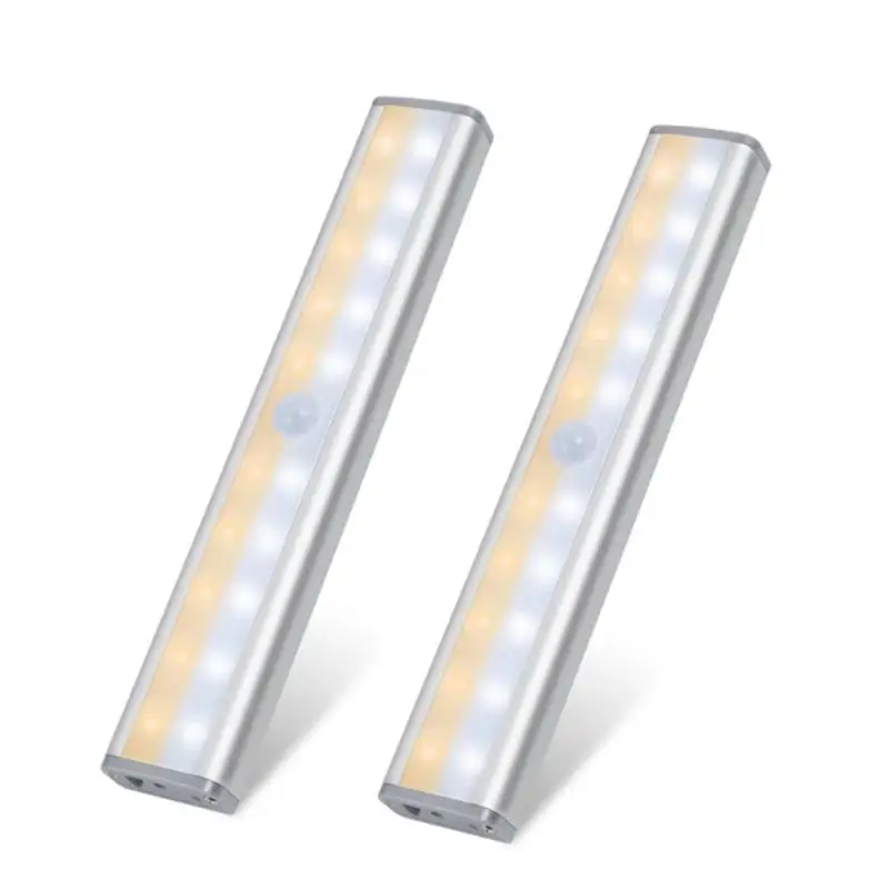 2pcs 20 LED Cabinet Lamp USB Motion Sensor Cabinet Light Adjustable Bedroom Wardrobe Closet Night Light for Home Bedroom