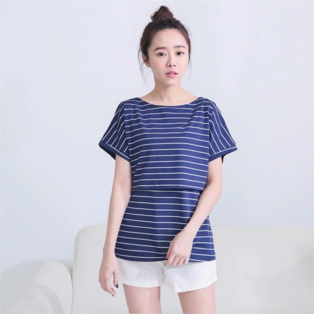 Summer Nursing Maternity Feeding Tops Nursing Tees O-neck Striped Short Sleeve T-shirt For Pregnancy Women's
Summer Nursing Maternity Feeding Tops Nursing Tees O-neck Striped Short Sleeve T-shirt For Pregnancy Women's