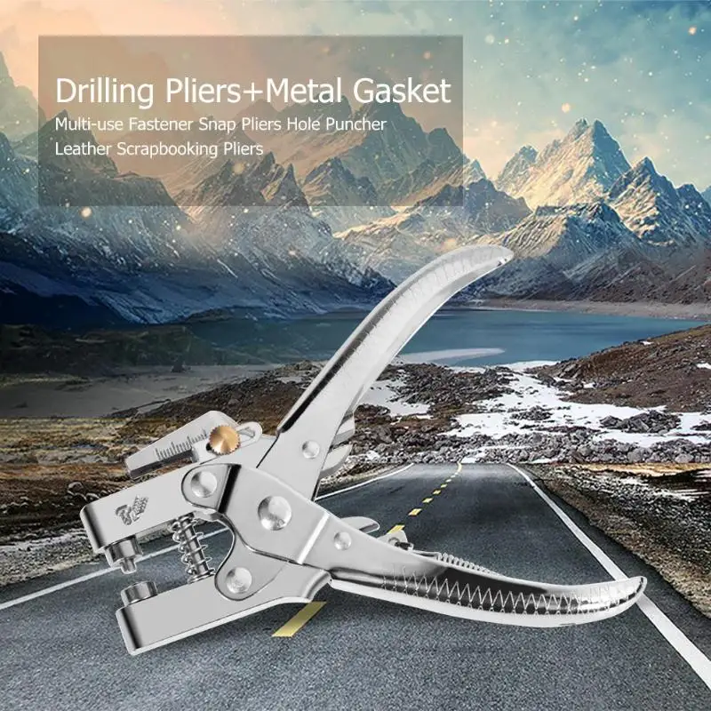 Multi-use Fastener Snap Pliers Hole Puncher Leather Scrapbooking Pliers Puncher Circle Card Cut Hole Craft Handicraft Tool
Multi-use Fastener Snap Pliers Hole Puncher Leather Scrapbooking Pliers Puncher Circle Card Cut Hole Craft Handicraft Tool
