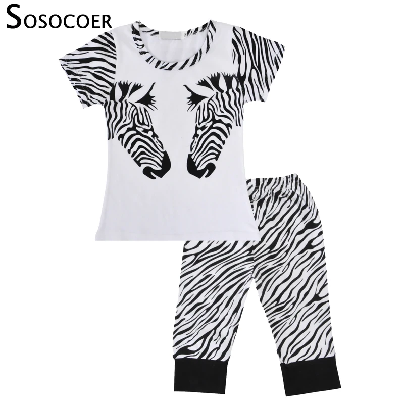 SOSOCOER Baby Girl Clothing Set Kids Girls Clothes Cartoon Zebra Printed Toddler Summer Children Clothing Set for Girls
SOSOCOER Baby Girl Clothing Set Kids Girls Clothes Cartoon Zebra Printed Toddler Summer Children Clothing Set for Girls