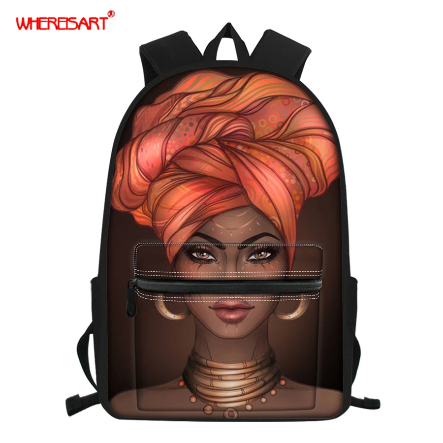 WHEREISART American Canvas Backpack Female African Design School Backpack For Teenage Girls Afro Girl Backpack Women 2019
WHEREISART American Canvas Backpack Female African Design School Backpack For Teenage Girls Afro Girl Backpack Women 2019