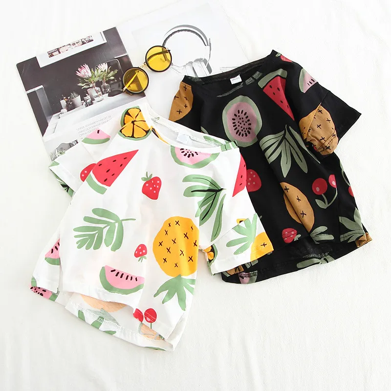 2019 Summer Children Kids Cotton Short Sleeve Fruit Floral Print Casual Girls T-shirt Tops
2019 Summer Children Kids Cotton Short Sleeve Fruit Floral Print Casual Girls T-shirt Tops