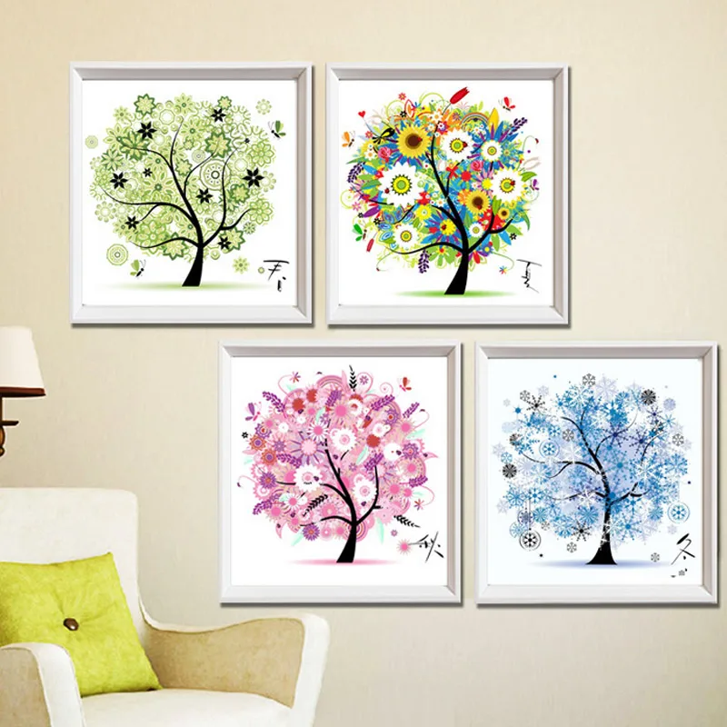 1 Pc Needlework DIY DMC Cross Stitch Sets Embroidery Kit Four Seasons Tree Cotton Thread Home Decor 45x45cm Hogard
1 Pc Needlework DIY DMC Cross Stitch Sets Embroidery Kit Four Seasons Tree Cotton Thread Home Decor 45x45cm Hogard