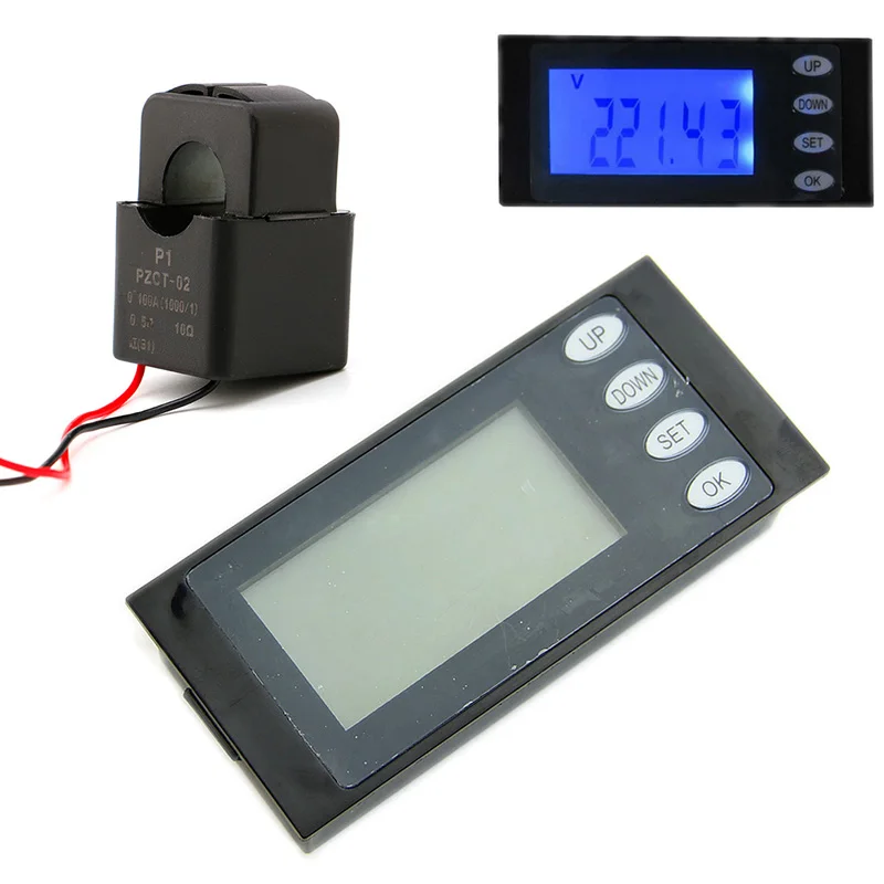 5 in 1 AC260V 100A Digital Combo Panel Meter Volt Amp kWh Watt Working Time + PZ006 New 2017
5 in 1 AC260V 100A Digital Combo Panel Meter Volt Amp kWh Watt Working Time + PZ006 New 2017