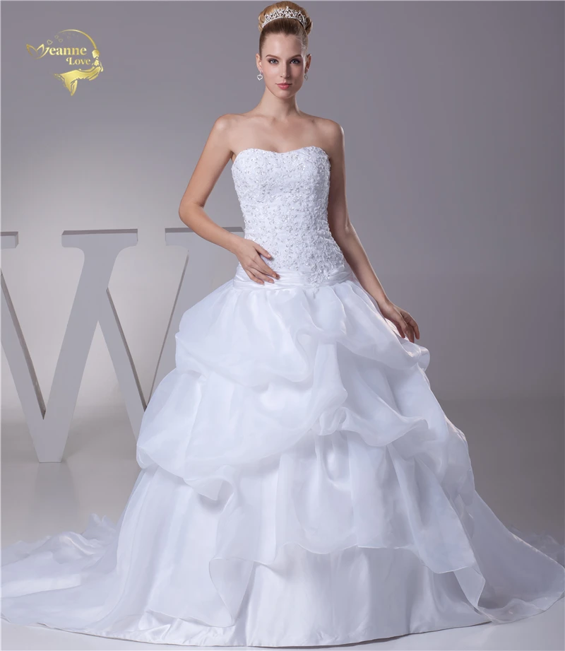 Jeanne Love New Arrival Wedding Dresses 2017 Organza A Line Applique Lace Beading Robe De Mariage Vestido De Novia JLOV75930
Jeanne Love New Arrival Wedding Dresses 2017 Organza A Line Applique Lace Beading Robe De Mariage Vestido De Novia JLOV75930