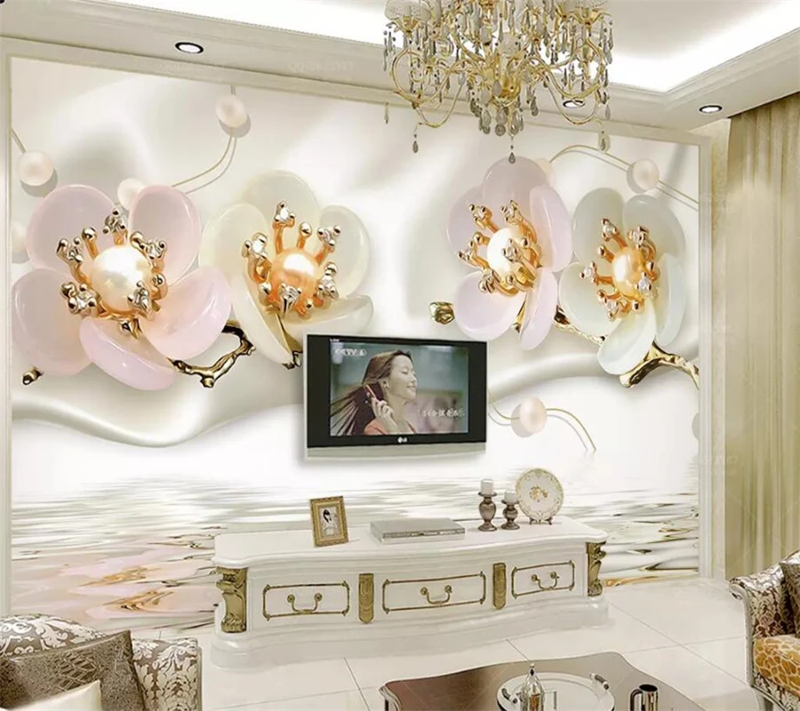 beibehang Custom wallpaper beautiful 3d mural jewelry plum blossom silk pearl TV background wall living room bedroom wallpaper
beibehang Custom wallpaper beautiful 3d mural jewelry plum blossom silk pearl TV background wall living room bedroom wallpaper