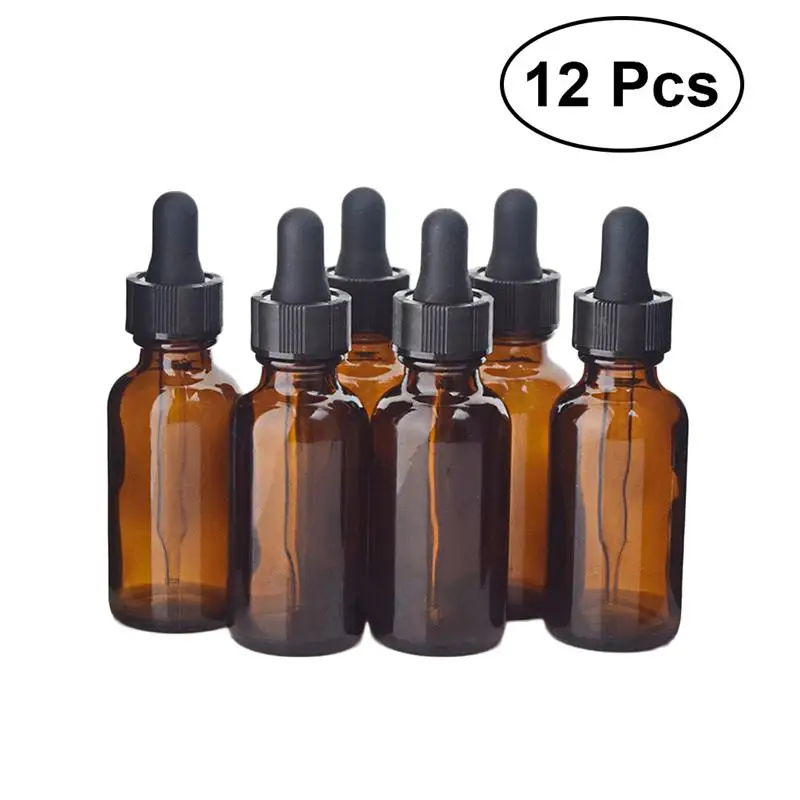 9/12Pcs 30ml Refillable Empty Amber Bottle with Dropper and Cap DIY Blends Supplies Essential Oil Perfume
9/12Pcs 30ml Refillable Empty Amber Bottle with Dropper and Cap DIY Blends Supplies Essential Oil Perfume