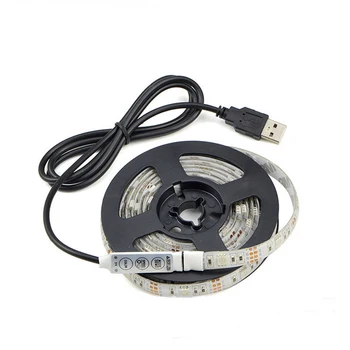 1Pcs USB Powered 5V RGB LED Strip light 60leds/m 3528 SMD Non-Waterproof Tape For TV Background Lighting
1Pcs USB Powered 5V RGB LED Strip light 60leds/m 3528 SMD Non-Waterproof Tape For TV Background Lighting