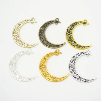 10pcs 41x30mm Hollow Moon Luna Crescent Symbol Filigree Charm Pendant for DIY Necklace Earring Jewelry Making Supplies
10pcs 41x30mm Hollow Moon Luna Crescent Symbol Filigree Charm Pendant for DIY Necklace Earring Jewelry Making Supplies