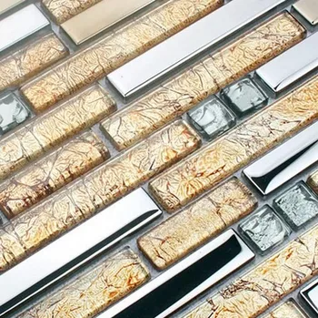long and short strip glass diamond mixed stainless steel metal bathoom shower wall tiles living room bedroom wall mosaic
long and short strip glass diamond mixed stainless steel metal bathoom shower wall tiles living room bedroom wall mosaic