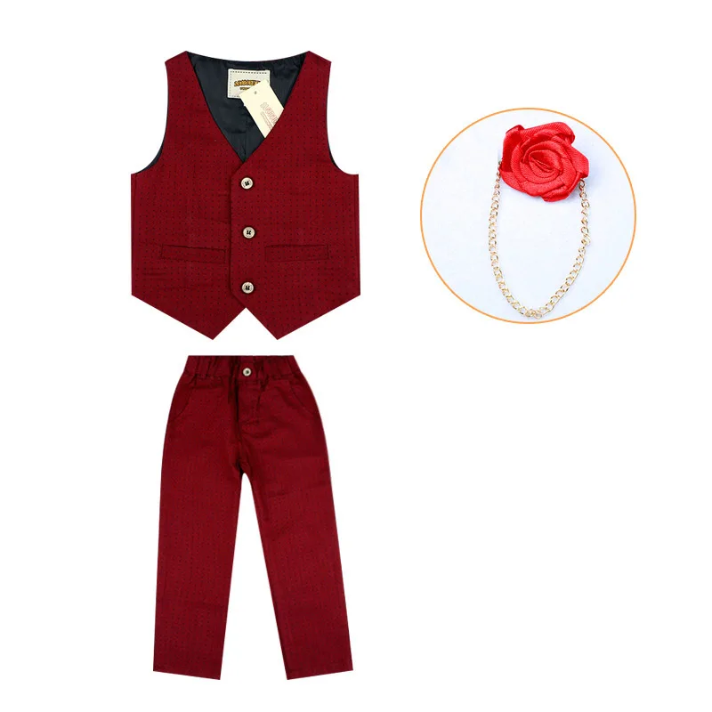Gentleman Vest Pants 2pcs Flower Boys Formal Suits Kids Weeding Birthday Dress Children's Day Chorus Show Piano Ceremony Costume
Gentleman Vest Pants 2pcs Flower Boys Formal Suits Kids Weeding Birthday Dress Children's Day Chorus Show Piano Ceremony Costume