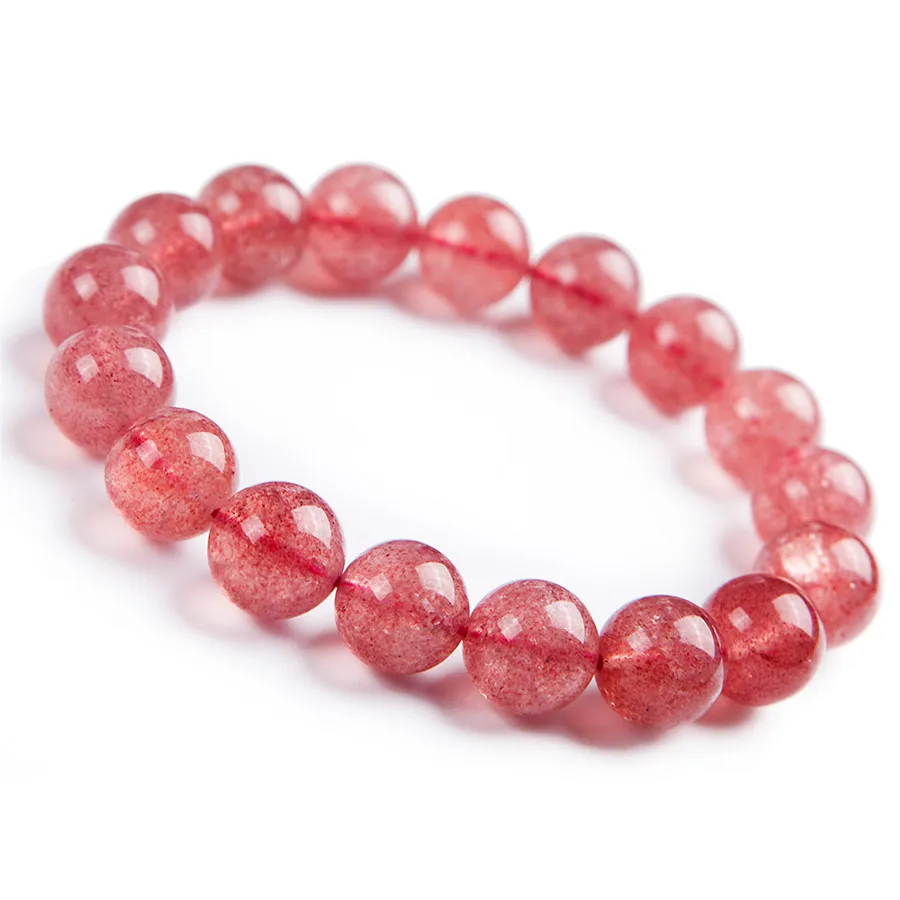 Natural Strawberry Quartz Women Clear Round Beads Charm Crystal Stretch Bracelet 12mm
Natural Strawberry Quartz Women Clear Round Beads Charm Crystal Stretch Bracelet 12mm