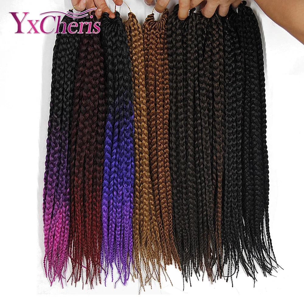 Crochet Hair Extensions Box Braids Ombre Pink Purple 120g/Pack Rose Violet Color Synthetic Crochet Braids
Crochet Hair Extensions Box Braids Ombre Pink Purple 120g/Pack Rose Violet Color Synthetic Crochet Braids