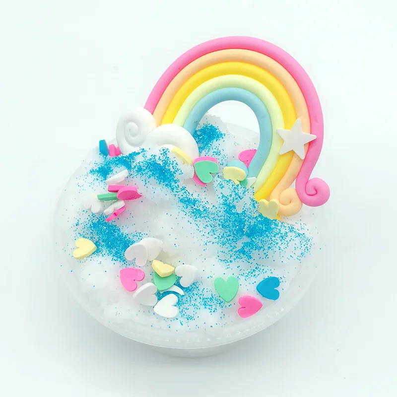 AFDSWG glue for slime Rainbow brushed mud slime snowflake mud love piece crystal mud slime supplies charms colorful toy noodles
AFDSWG glue for slime Rainbow brushed mud slime snowflake mud love piece crystal mud slime supplies charms colorful toy noodles