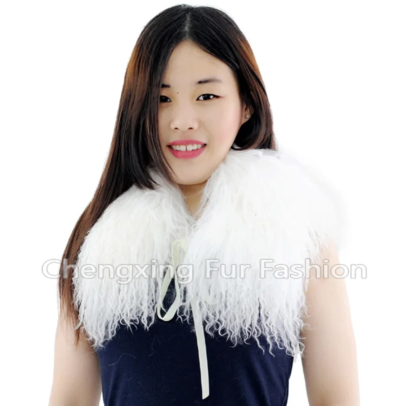 

Women's Clothing Collar Accessories Fashion Mongolian Lamb Fur Scarf CX-A-16A