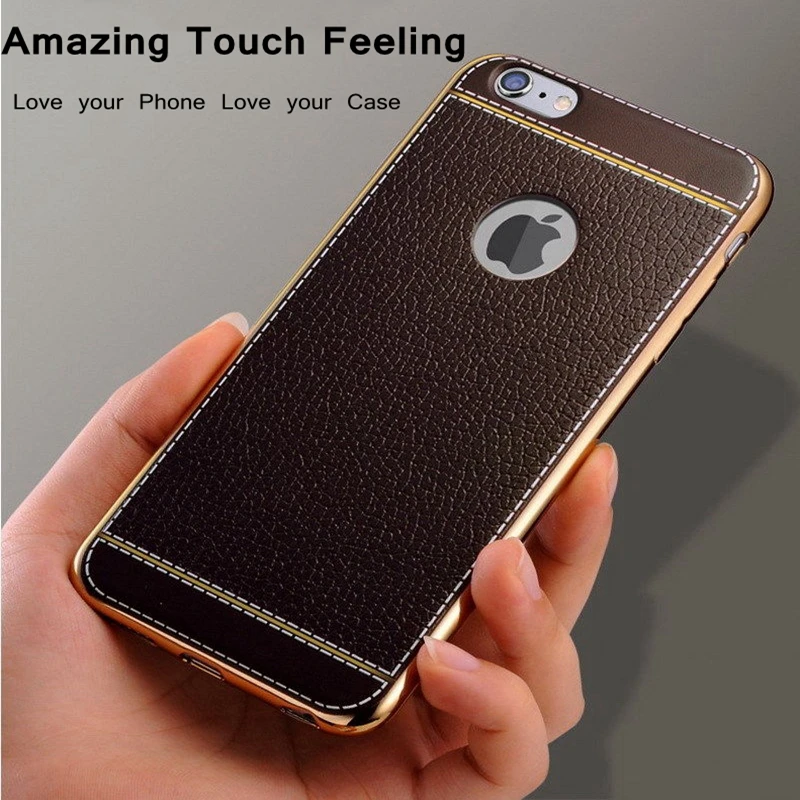 KISSCASE Luxury Litchi Grain Plating Case For iPhone X XR XS Max Soft TPU Cases For iPhone 5s Se 6s 7 8 Plus Silicone Capinhas
KISSCASE Luxury Litchi Grain Plating Case For iPhone X XR XS Max Soft TPU Cases For iPhone 5s Se 6s 7 8 Plus Silicone Capinhas
