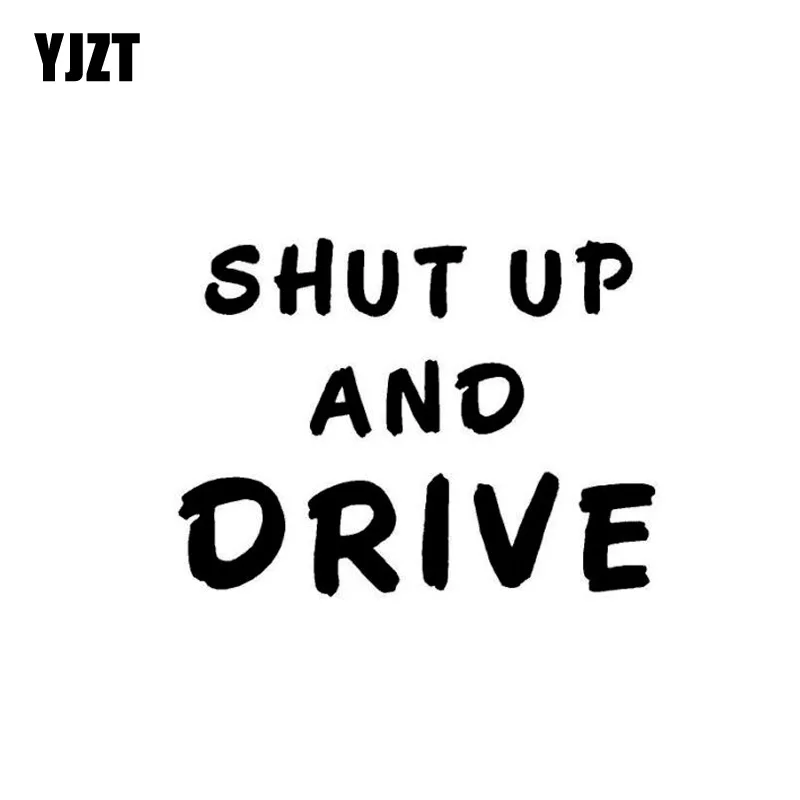 YJZT 12 см * 8 9 Виниловая наклейка с надписью Keep UP AND DRIVE Веселая Деревня грузовик