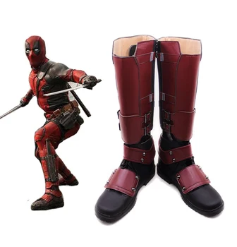 New Movie The Avengers X-Men Hero Deadpool Cosplay Shoes Superhero Deadpool Cosplay Boots PU Leather Zipper-up Size 35-47
New Movie The Avengers X-Men Hero Deadpool Cosplay Shoes Superhero Deadpool Cosplay Boots PU Leather Zipper-up Size 35-47