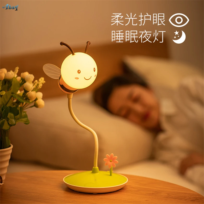 USB Charging Touch Cartoon Bee Night Lights Plug-in Bedroom Bedside Baby Feeding Children Room Eye Care Lamp Girl Gift Lighting
USB Charging Touch Cartoon Bee Night Lights Plug-in Bedroom Bedside Baby Feeding Children Room Eye Care Lamp Girl Gift Lighting