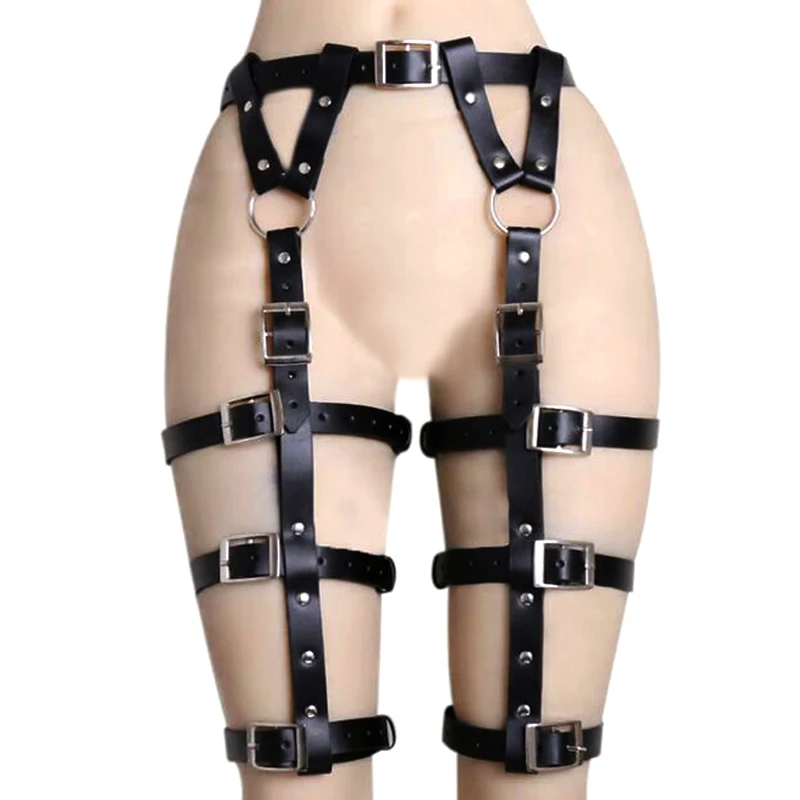 New women Waist Cincher Leather belts Thigh High Suspenders Garter Belt Leg Harness punk Sexy accessories
New women Waist Cincher Leather belts Thigh High Suspenders Garter Belt Leg Harness punk Sexy accessories