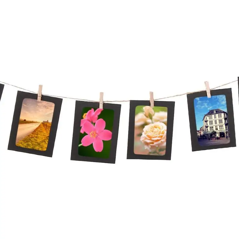 10 Pcs DIY Kraft Paper Photo Frame 3-5 inch Hanging Wall Photos Picture Frame Kraft Paper With Clips and Rope For Family Memory
10 Pcs DIY Kraft Paper Photo Frame 3-5 inch Hanging Wall Photos Picture Frame Kraft Paper With Clips and Rope For Family Memory