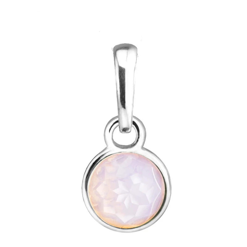 925 Sterling Silver October Droplet Pendant Opalescent Pink Crystal Color Fits Brand DIY Women Bracelets Necklace Colorful Gift
925 Sterling Silver October Droplet Pendant Opalescent Pink Crystal Color Fits Brand DIY Women Bracelets Necklace Colorful Gift
