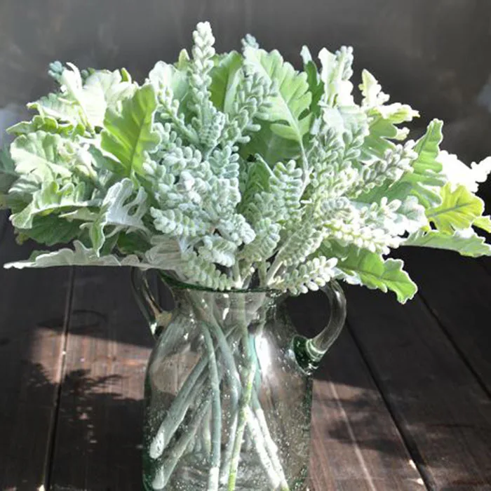 50pcs/lot! wholesale High simulation artificial plants Fake Rabbit ear leaf Flocking senecio cineraria / Acorn Diy Antler leaves
50pcs/lot! wholesale High simulation artificial plants Fake Rabbit ear leaf Flocking senecio cineraria / Acorn Diy Antler leaves