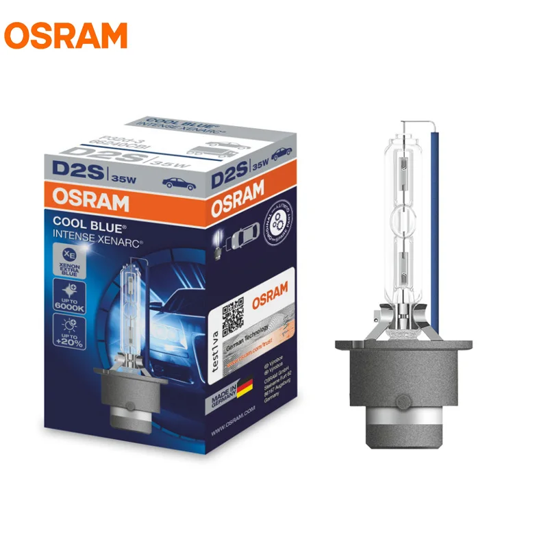 OSRAM D2S 35W 66240CBI 5500K COOL BLUE INTENSE HID Bulb OEM Headlight 20% More Light Car Xenon Lamps Germany, 1X
OSRAM D2S 35W 66240CBI 5500K COOL BLUE INTENSE HID Bulb OEM Headlight 20% More Light Car Xenon Lamps Germany, 1X