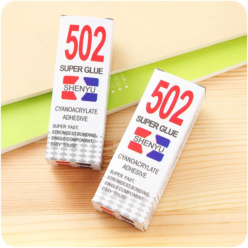 2Pcs Liquid Strong Super 502 Glue Instant Cyanoacrylate Adhesive Fast Dry Bond Wood Metal Leather Rubber School Stationery Store
2Pcs Liquid Strong Super 502 Glue Instant Cyanoacrylate Adhesive Fast Dry Bond Wood Metal Leather Rubber School Stationery Store
