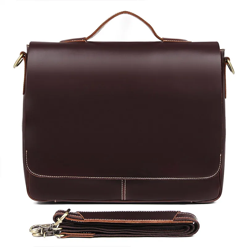 J.M.D Brand Genuine Leather Men's Classic Dark Brown Simple Business Briefcases Laptop Handbag Shoulder Bag Messenger Bag 7108R
J.M.D Brand Genuine Leather Men's Classic Dark Brown Simple Business Briefcases Laptop Handbag Shoulder Bag Messenger Bag 7108R