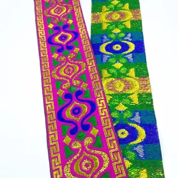 5cm 50mm 2'' Pink Golden Green Eyes Greek Key Filigree Border Laciness Costume National Jacquard Ribbon Embroidery Woven Webbing
5cm 50mm 2'' Pink Golden Green Eyes Greek Key Filigree Border Laciness Costume National Jacquard Ribbon Embroidery Woven Webbing