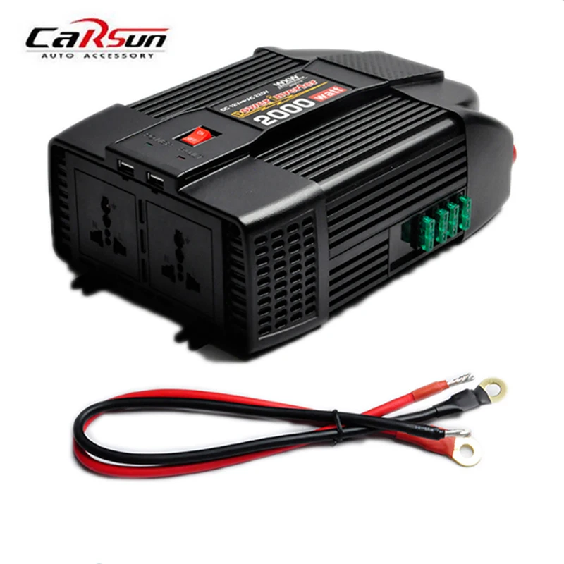 2000W Car USB Charger Power Inverter Adapter Modified Sine Wave DC 12V to AC 220V Portable Automotive Modified Sine Wave
2000W Car USB Charger Power Inverter Adapter Modified Sine Wave DC 12V to AC 220V Portable Automotive Modified Sine Wave