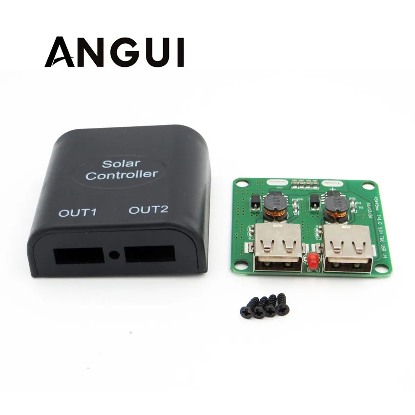 5V 2A Two USB Solar Panels Voltage charge Controller mobile phone battery charger Regulator dc to dc Converter 6V-10V input 5Vdc
5V 2A Two USB Solar Panels Voltage charge Controller mobile phone battery charger Regulator dc to dc Converter 6V-10V input 5Vdc