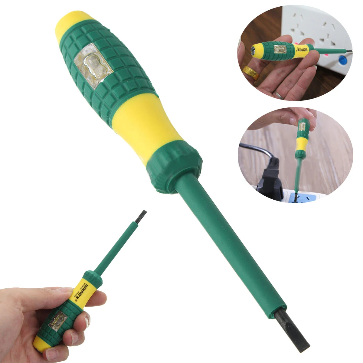 220V Electrical Tester Pen Screwdriver With Voltage Test Power Detector Probe