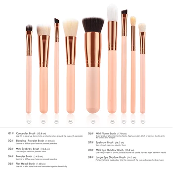 9pcs Makeup Brushes Set Professional Foundation Powder Eyeshadow Eyeliner Lip Blush Eyebrow Brushes Cosmetic Tool Set for Travel
9pcs Makeup Brushes Set Professional Foundation Powder Eyeshadow Eyeliner Lip Blush Eyebrow Brushes Cosmetic Tool Set for Travel