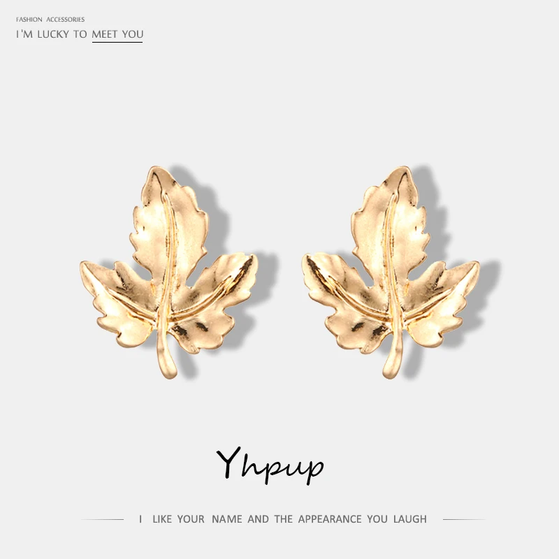 Yhpup Small Zinc Alloy Leaf Stud Earrings Charms Golden Statement Fashion Stylish Earrings Pendientes Mujer Moda 2019 Wedding
Yhpup Small Zinc Alloy Leaf Stud Earrings Charms Golden Statement Fashion Stylish Earrings Pendientes Mujer Moda 2019 Wedding