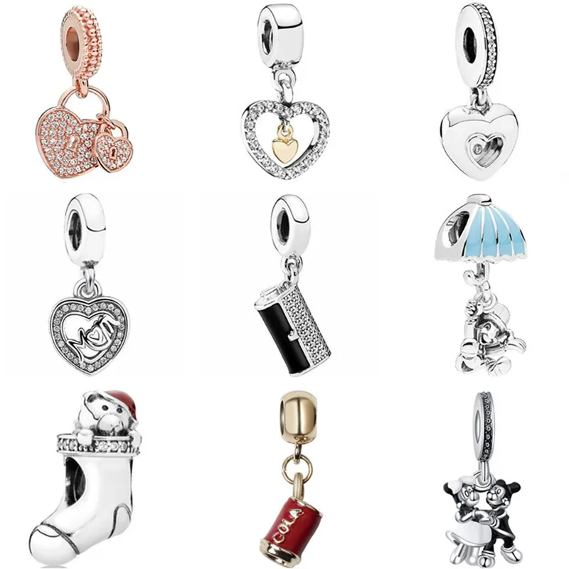New Fashion Luxurious Bear Sock Butterfly Ferry Dog Heart Minnie Pendants Fit Original Pandora Charms for Women DIY Jewelry
New Fashion Luxurious Bear Sock Butterfly Ferry Dog Heart Minnie Pendants Fit Original Pandora Charms for Women DIY Jewelry