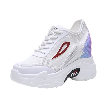 Increased women's shoes 2019 summer new breathable casual shoes muffin thick-soled sports white shoes 
Increased women's shoes 2019 summer new breathable casual shoes muffin thick-soled sports white shoes