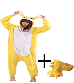 Chinese Market Online Unisex Adult Footed Pajamas Yellow Rabbit Cosplay Onesie Funny Halloween Party Costume With Claws Shoes
Chinese Market Online Unisex Adult Footed Pajamas Yellow Rabbit Cosplay Onesie Funny Halloween Party Costume With Claws Shoes