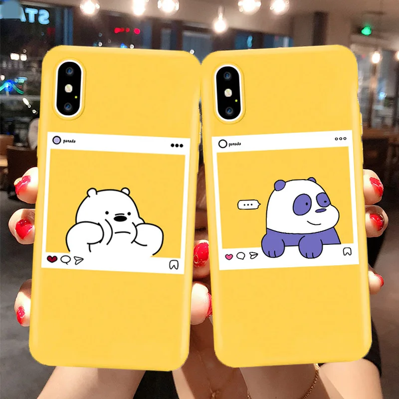 JAMULAR Cute Cartoon Panda Bear phone case for iPhone 7 8 Plus 6S Plus Soft TPU Silicon case for iPhone XS MAX X XS XR coque
JAMULAR Cute Cartoon Panda Bear phone case for iPhone 7 8 Plus 6S Plus Soft TPU Silicon case for iPhone XS MAX X XS XR coque