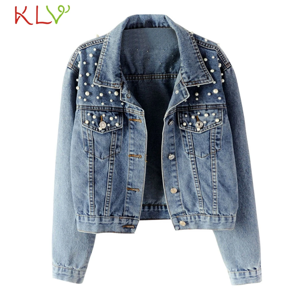 Women Denim Jacket Cropped Casual Beading Jeans Jackets 2019 Winter Fall Plus Size Overcoat Casaco Feminino Coats For Girls 19Jl
Women Denim Jacket Cropped Casual Beading Jeans Jackets 2019 Winter Fall Plus Size Overcoat Casaco Feminino Coats For Girls 19Jl